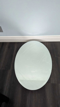 Oval mirror - medicine cabinet 