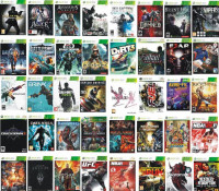 XBOX 360 GAMES 100'S AVAILBLE
