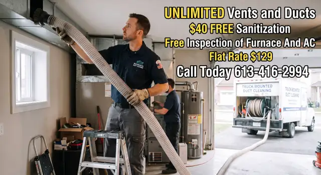 FLAT RATE $129 Duct Cleaning | UNLIMITED Vents