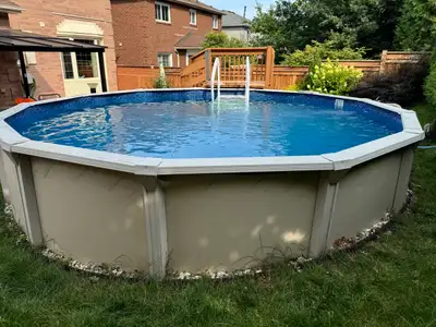 Above‐Ground Pool - Pump, Filter & Stairs Included, View more