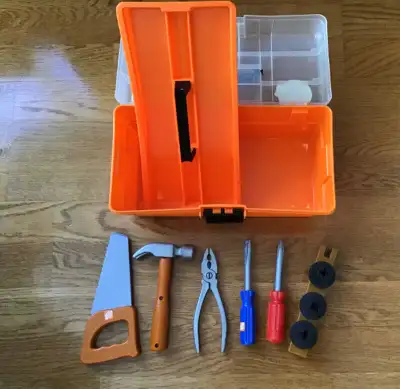 Home Depot Toolbox with Tools, View more