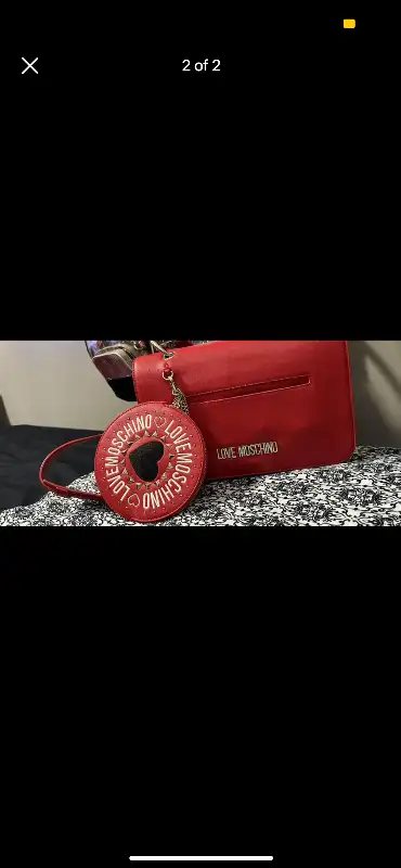 Moschino Red Handbag