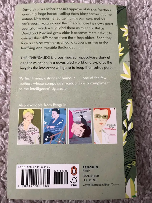 The Chrysalids Paperback Novel in Children & Young Adult in Calgary - Image 3