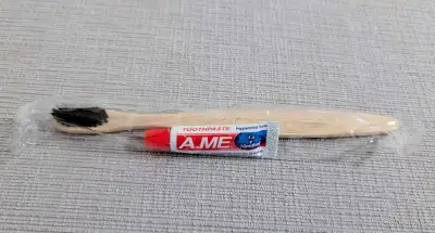 Brand New Toothbrush and Peppermint Toothpaste Travel Set, View more