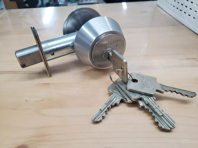 Pick-resistant, drill-resistant, and strong against other physical attacks, the Medeco 3 Deadbolt is...