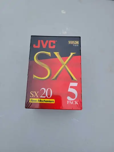 JVC VHS-C TC-20 SX 5 Pack Cassettes, View more