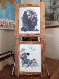Norman Rockwell's 2 pc set "Sick Puppy" & "Doctor and the Doll".