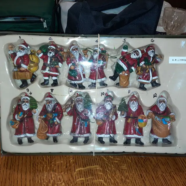 Christmas Figurines - 12 days of Christmas Santas