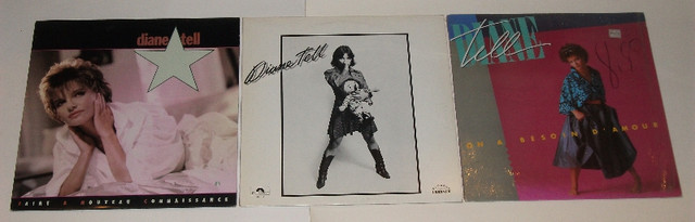 Diane Tell - 3 disques vinyles LP dans CD, DVD et Blu-ray  à Ville de Montréal