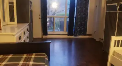 Large room with patio