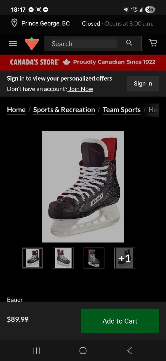 BAUER X250 VAPOR SIZE 10R ICE SKATES in Skates & Blades in Windsor Region - Image 3