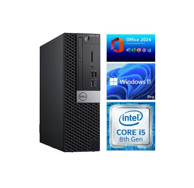 Dell OptiPlex 7060 SFF with CPU: i5-8600 (8th generation) CPU: i5-8600: Clock speed: 3.1 GHz, Turbo...
