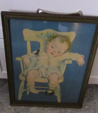 Very Cute, Vintage, Framed Baby/Nursery Print, View more