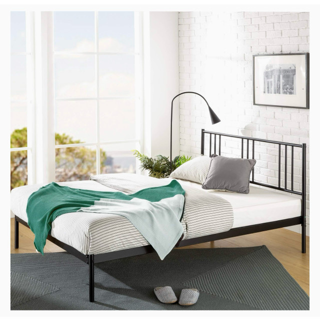 King Zinus Sophia Bed Frame Metal Platform Bed Base  in Beds & Mattresses in Mississauga / Peel Region - Image 2