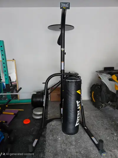 Punching bag, speed bag with stand., View more