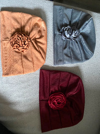 3 Turban style head pieces BEAUTIFUL $30 for all 3
