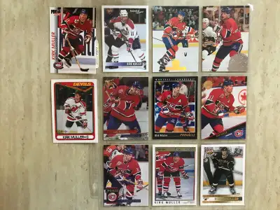 Lot de 11 cartes de hockey différentes - Kirk Muller, View more