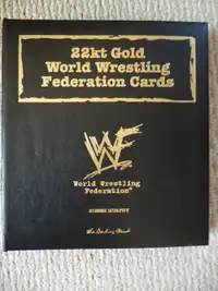 WWF 24K Gold Wrestling Card set of 50 in binder - Rock Austin ++