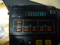 Calculatrice début des années 1970.