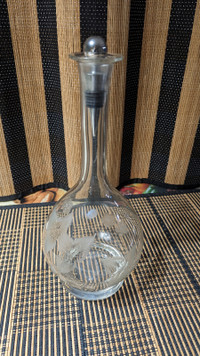 Carafe-Décanteur Vintage 19   siècle en   verre de cristal