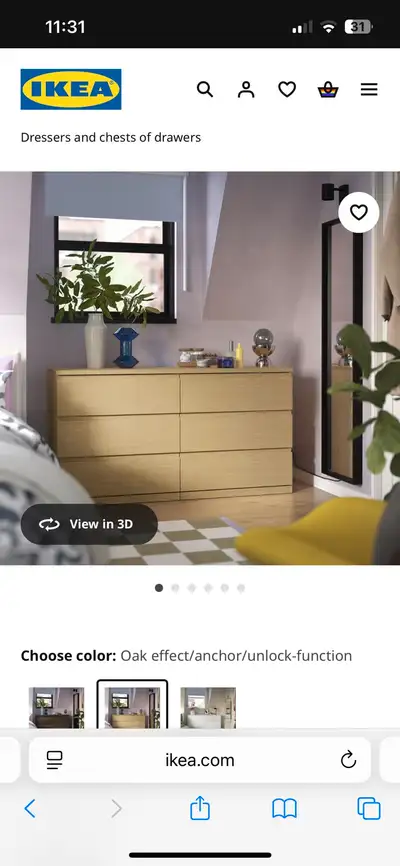 storklinta dresser from ikea , View more