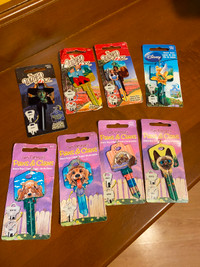8 Different Oversized House Keys Wizard of Oz Dogs Cats Disney