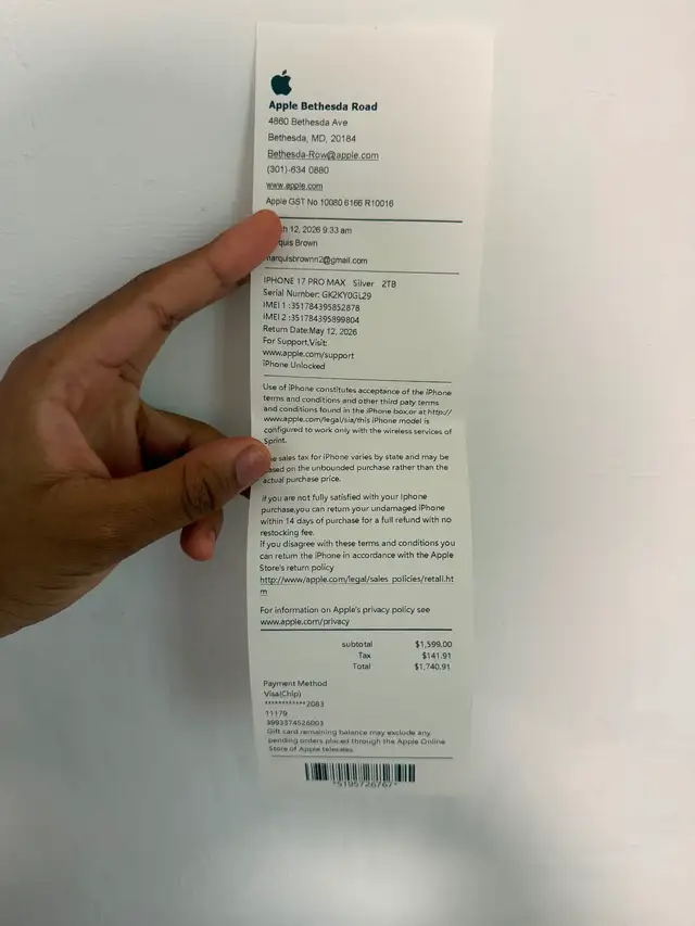 iphone 17 Pro Max462792111696783363