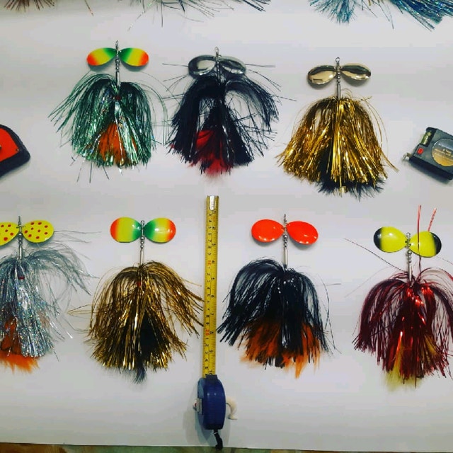 Musky and pike tackle spinner baits fishing tackle lures walleye