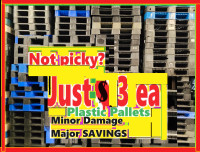 plastic Heavy Duty skids supplies. OK PALLETS for REALLY GOOD $