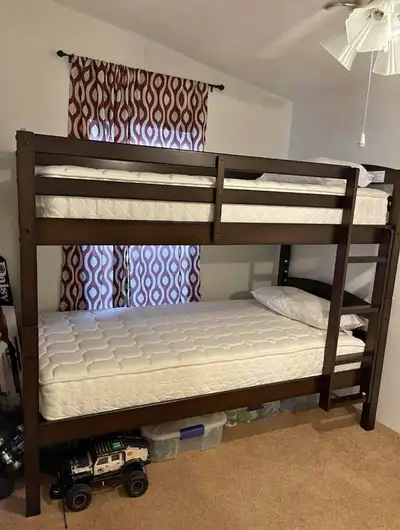 Brand New Wooden Bunk Bed Twin Over Twin-Brand New, View more
