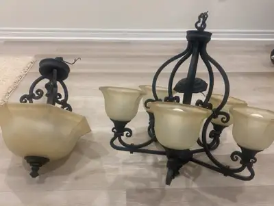 free iron and glass chandeliers , View more