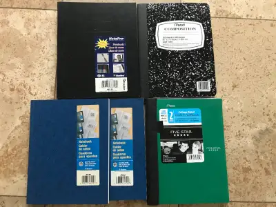 Various new notebooks, View more