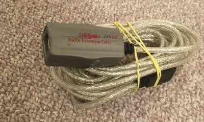 USB 2.0 Data Extension Cable 20 feet, View more