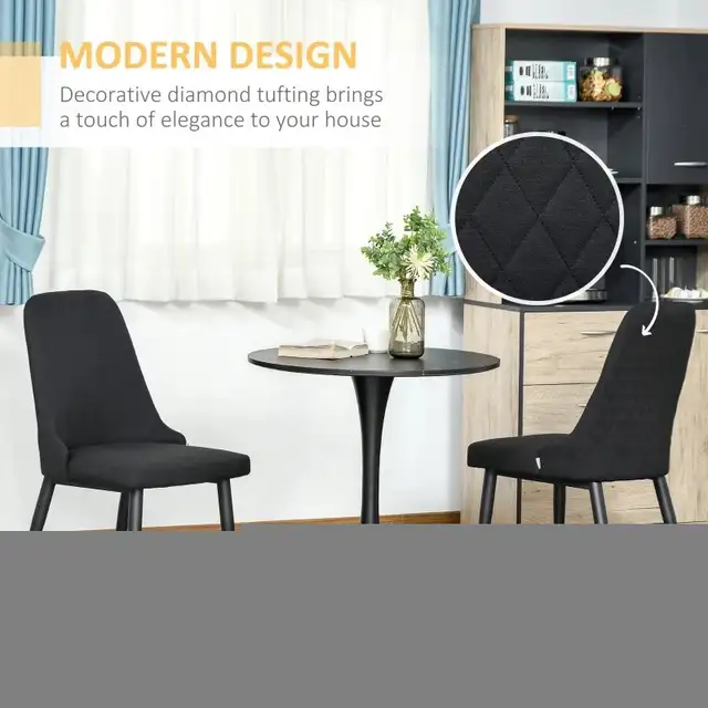 Modern dining chairs with patterns in the back in Chairs & Recliners in Markham / York Region - Image 4