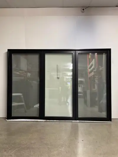 10658BP Fenêtre Battant PVC Noir 3 sect 2 ouvr 93 1/2 x 65 1/4, View more