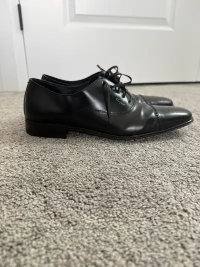 Salvatore Ferragamo Black Leather Dress Shoes - Made in Italy, View more