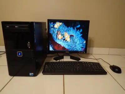 COMPLETE WORKING COMPUTER, 8 GB RAM (MONITOR, KEYBOARD + MOUSE), View more
