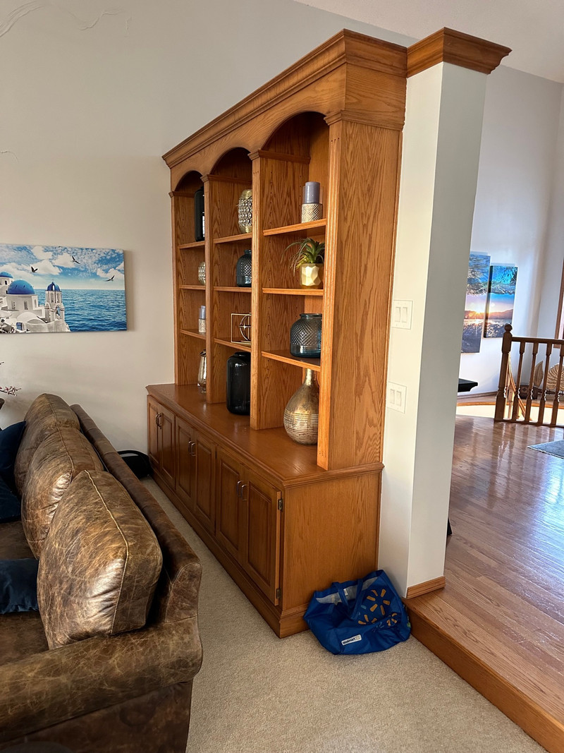 Free oak showcase Free Stuff Calgary Kijiji