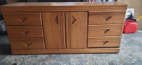 Antique  6 - drawer solid Wood Dresser