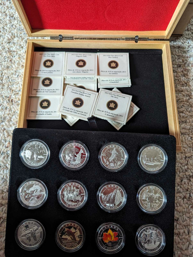 2013 O Canada 12 coin silver set in Arts & Collectibles in Calgary - Image 3