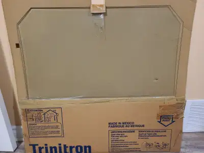 Plate glass panel 30"×30"×3/8" with angle cut corners. Perfect condition.