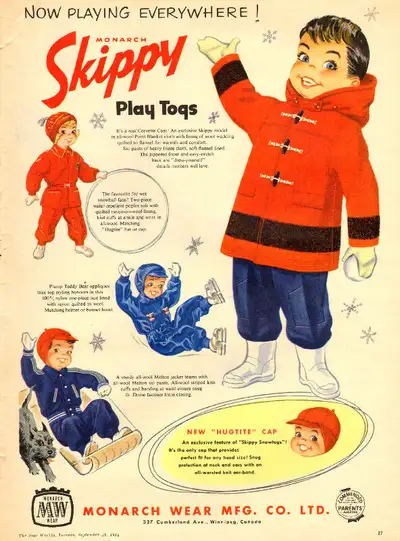 1954 magazine ad for Monarch Wear of Winnipeg, View more
