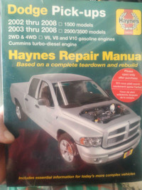 Dodge pickup repair manual 1500-3500 & Cummins 