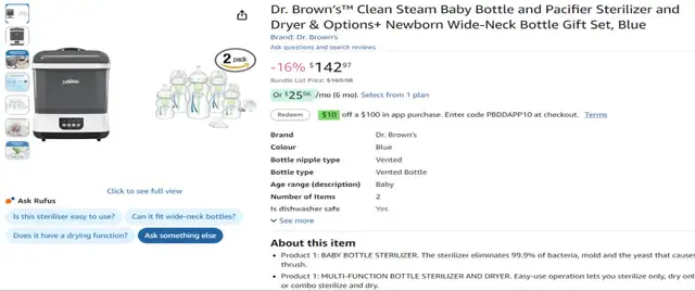 Baby Bottle Steralizer & Dryer.  Babby Bottles  and Accessories. in Feeding & High Chairs in City of Halifax - Image 4