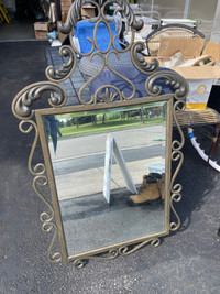 Cast iron mirror 