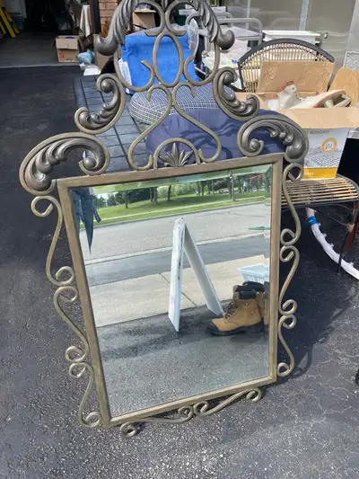 Cast iron mirror, View more
