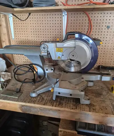 Chop saw and table saw, View more