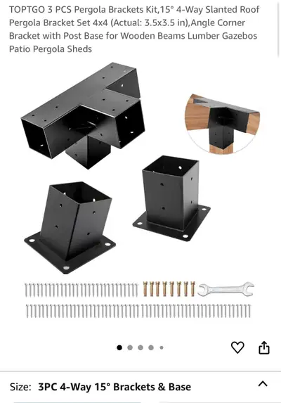 TOPTGO Pergola Bracket Kit, View more