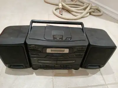 JVC PC-X105, vintage portable "boombox" stereo system- works, View more