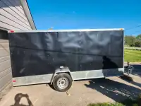 6x 14 enclosed trailer with v nose and ramp!